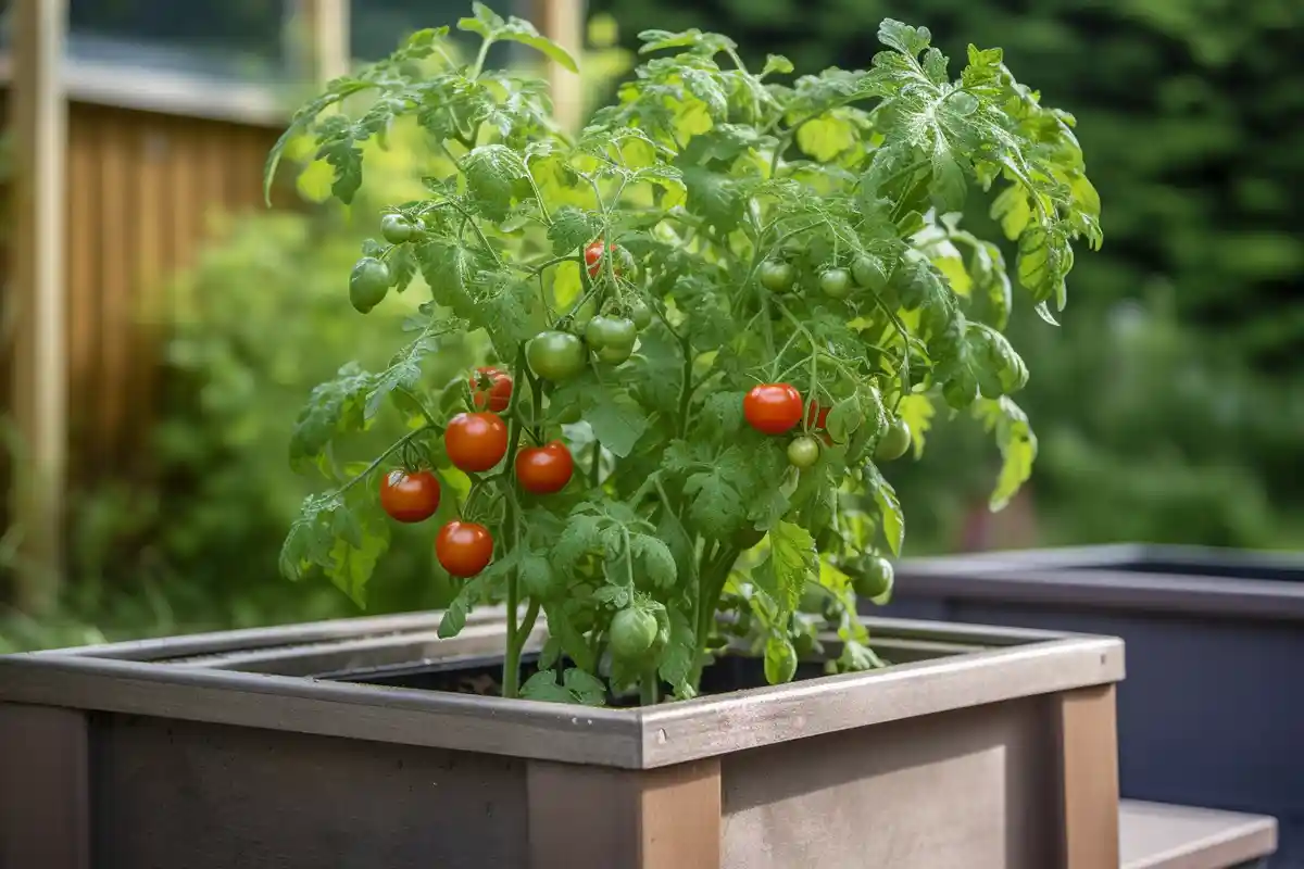 Plan de tomate en hydroponie